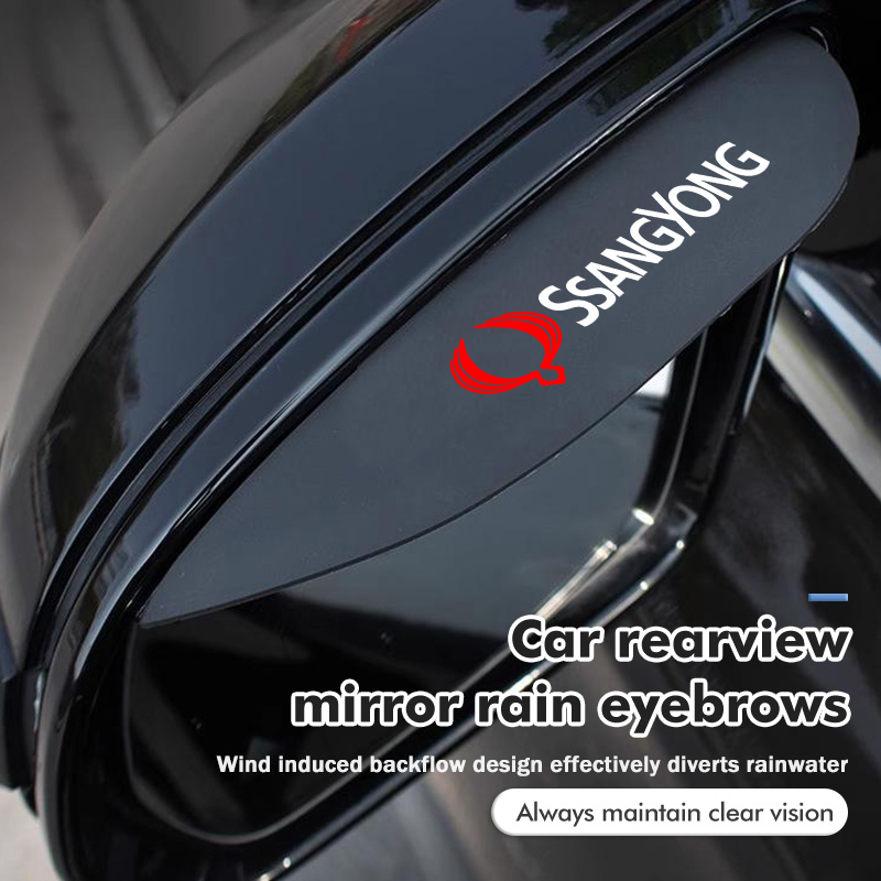Phone Cases Melbourne - แผ่นบังแดดกันฝน PVC สำหรับกระจกมองหลังรถยนต์ สำหรับ SsangYong Rexton