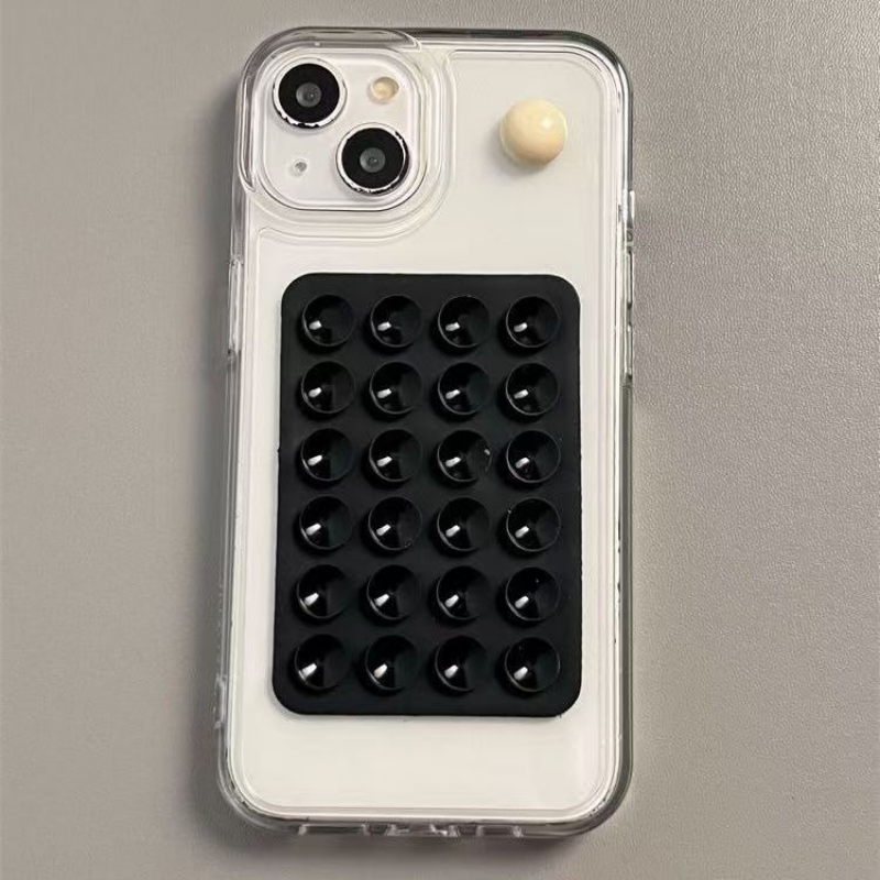 Phone Cases Popular - เคสโทรศัพท์ซิลิโคนพร้อมที่ยึดติดแน่น ไม่ลื่น ฐานยึดแบบสุญญากาศ ยึดเกาะได้ดี สำหรับถ่ายเซลฟี่และวิดีโอ