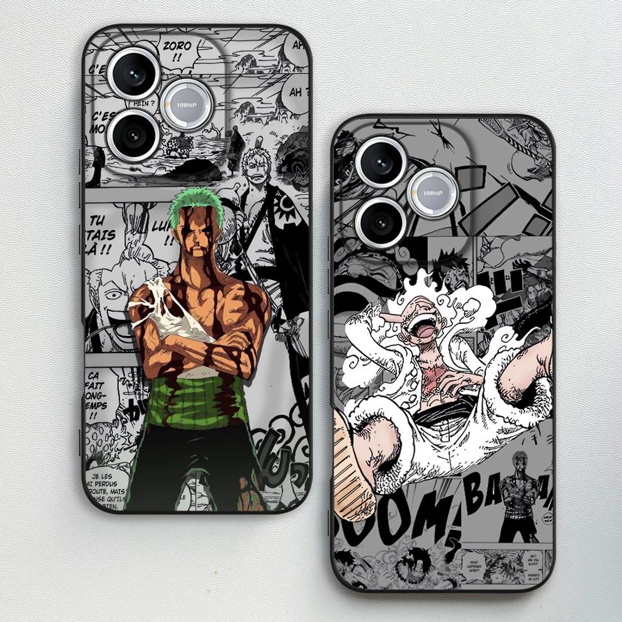 Phone Cases Japan - เคสโทรศัพท์ลายอนิเมะวันพีซ ลูฟี่ ซ-โซโร สำหรับ Honor 400
