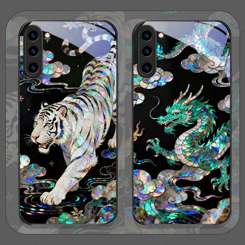 Phone Cases Samsung S25 Fe - เคสโทรศัพท์มือถือลายหินอ่อนพิมพ์ลายเสือมังกรสุดเท่ สำหรับ Samsung Galaxy S25 Ultra