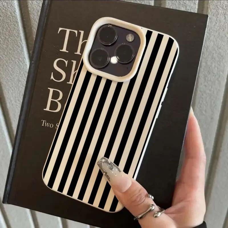 Phone Cases Protective - สีสันลายMinimalist INSคู่สําหรับiPhone 16 Pro Max XS