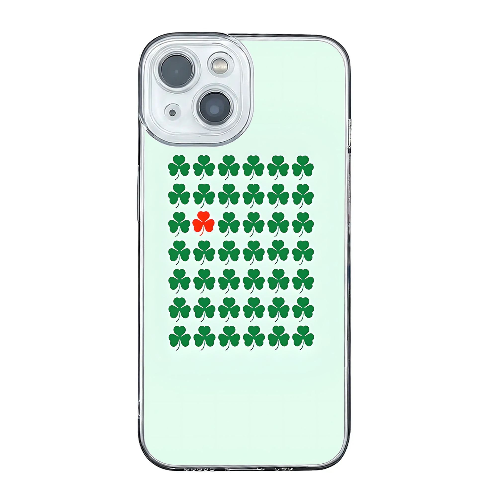 Phone Cases Ireland - เคสโทรศัพท์กันกระแทก St Patrick's Green Shamrocks ลายไอร์แลนด์สีแดง