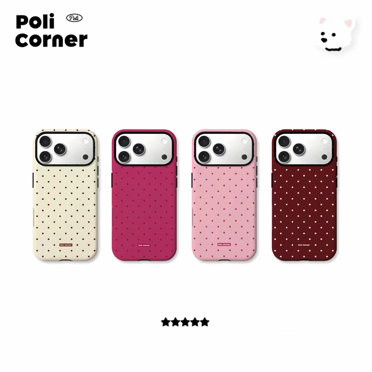 Phone Cases Viral - เคสโทรศัพท์ลายจุดเล็กๆ สไตล์วินเทจสุดฮิต สำหรับ iPhone17ProMax 16 15
