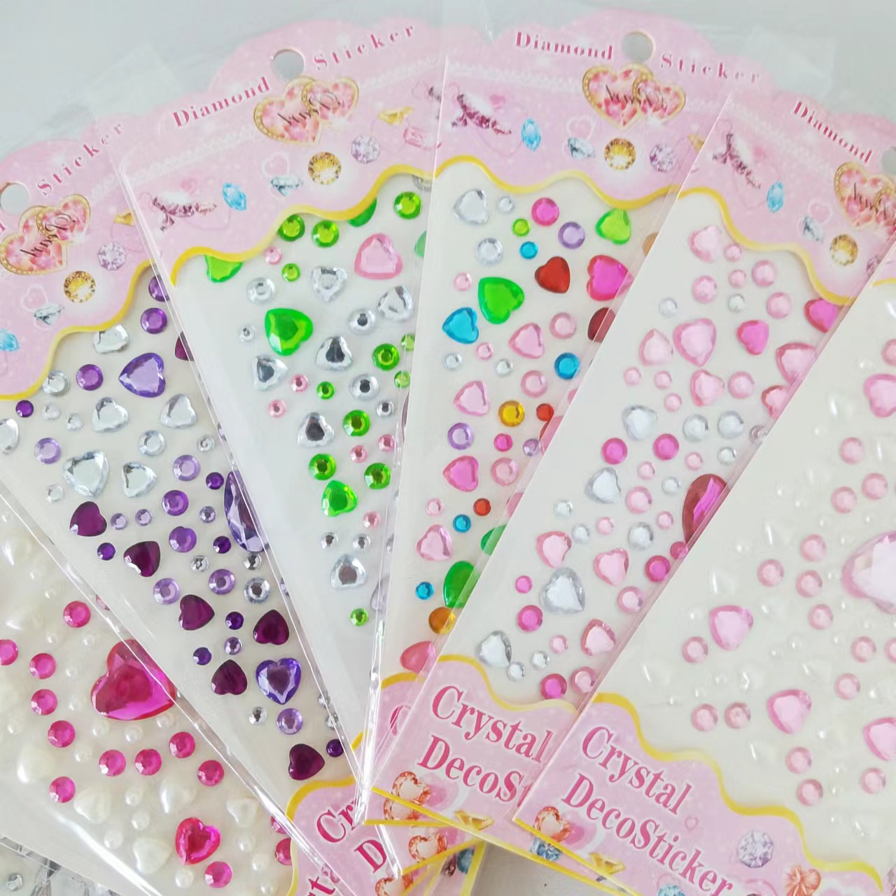 Phone Cases Viral - สติกเกอร์ 3 มิติ รูปหัวใจ แบบเพชร สำหรับตกแต่งเคสมือถือ