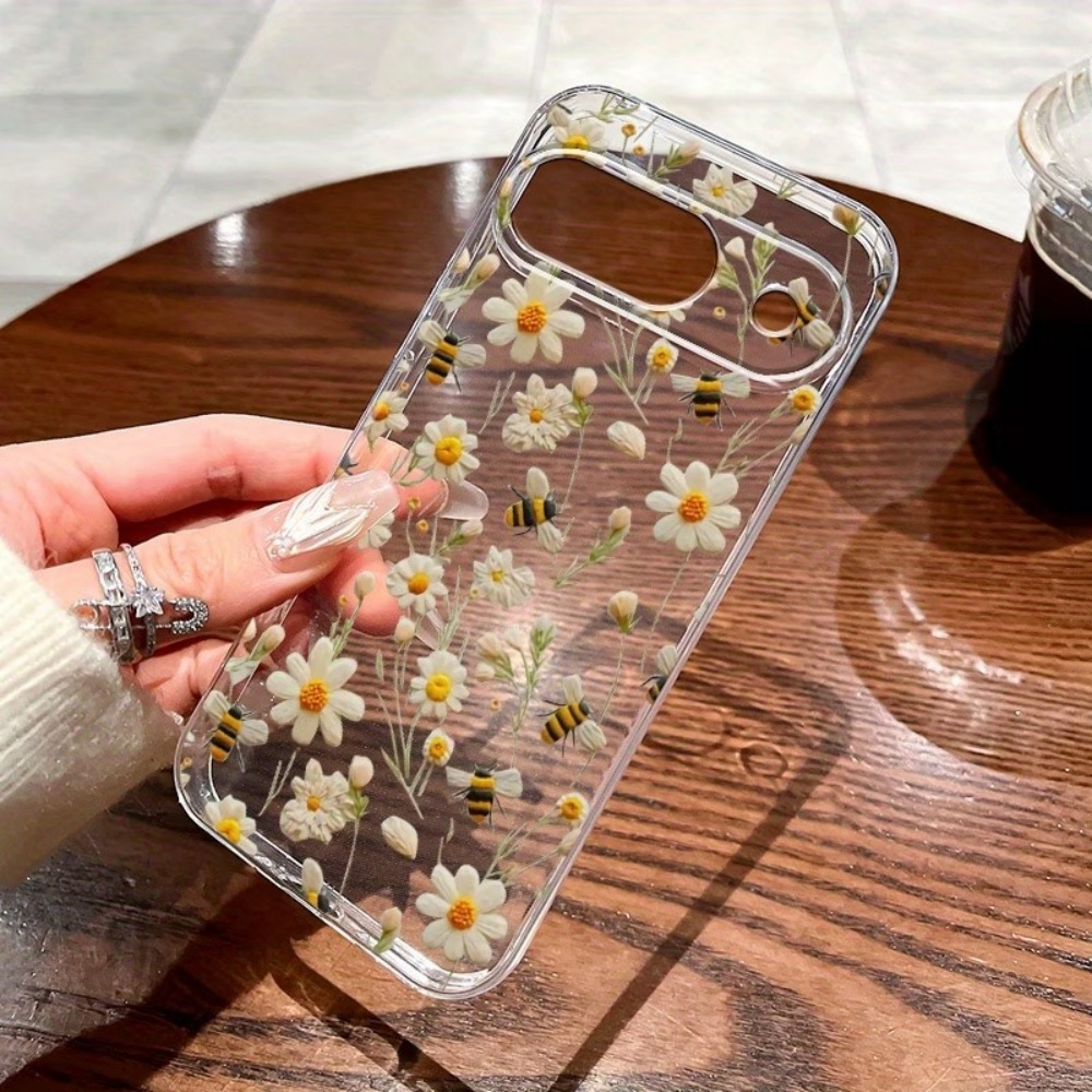 Phone Cases Google Pixel 7 - เคสโทรศัพท์ลายดอกไม้ผึ้งน่ารัก สำหรับ Google Pixel 10 9