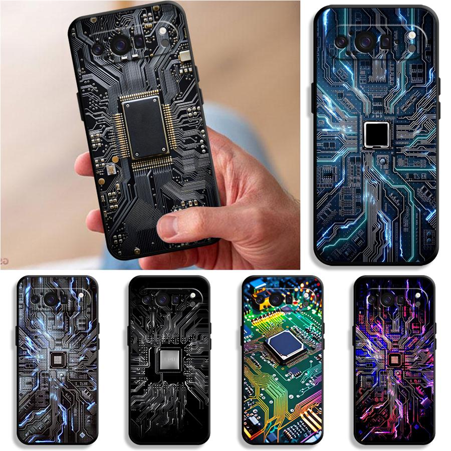 Phone Cases Google Pixel 7 - เคสโทรศัพท์ลายวงจรย้อนยุคสำหรับ Google Pixel 10A 9a 6a