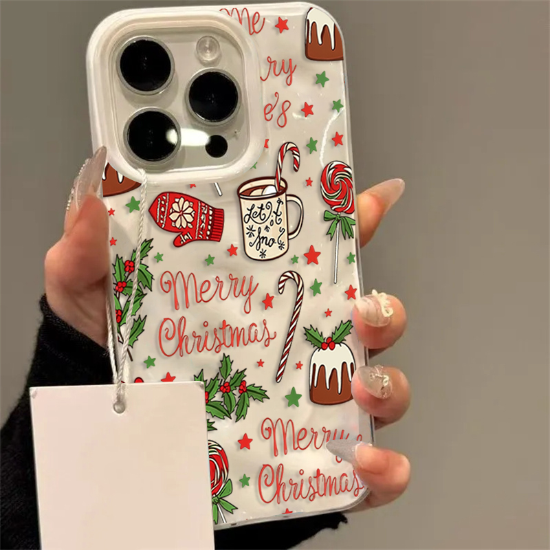 Phone Cases Protective - เคสโทรศัพท์ลายคริสต์มาสสุดน่ารักสำหรับ iPhone 17 16 15 14