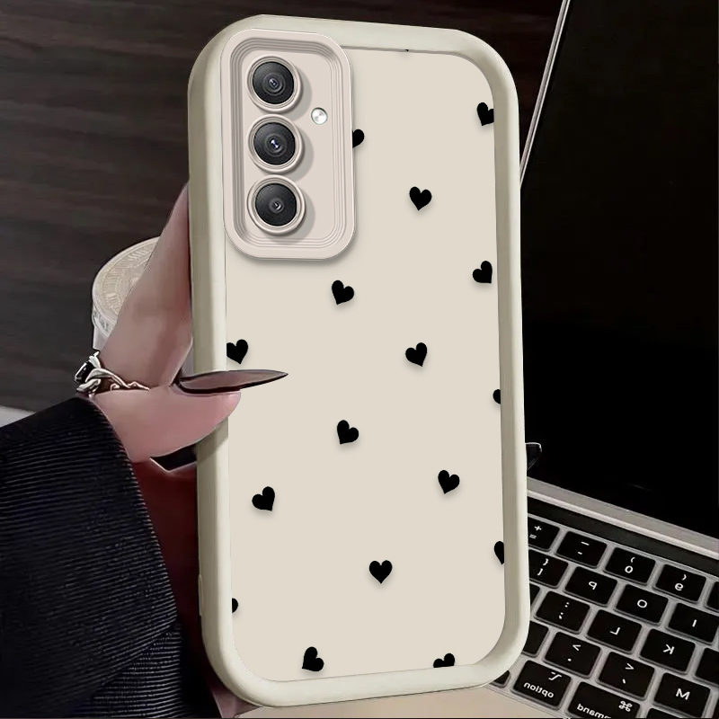 เคสลายโบว์รูปหัวใจสีดำสำหรับ S - Phone Cases For Samsung บทวิจารณ์และราคา