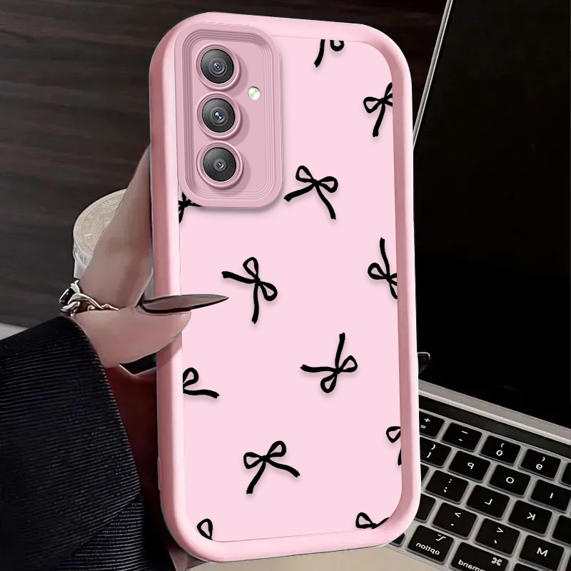 เคสลายโบว์รูปหัวใจสีดำสำหรับ S - Phone Cases For Samsung บทวิจารณ์และราคา