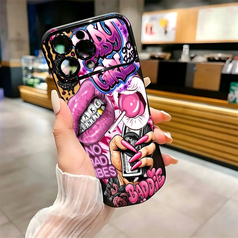 เคสโทรศัพท์ลายกราฟฟิตี้รูปปากส - Phone Cases Unique บทวิจารณ์และราคา