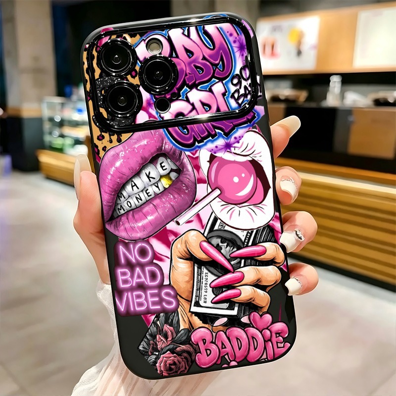 เคสโทรศัพท์ลายกราฟฟิตี้รูปปากส - Phone Cases Unique บทวิจารณ์และราคา