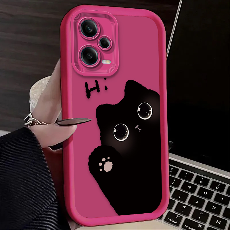 เคสโทรศัพท์ลายแมวน่ารักตาโต สำ - Phone Cases Xiaomi บทวิจารณ์และราคา