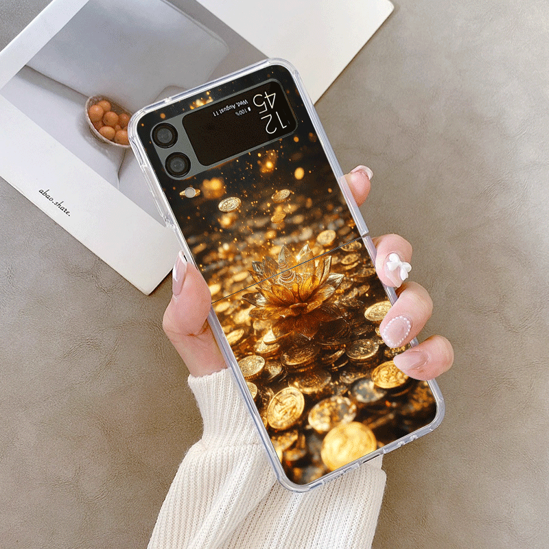 เคสโทรศัพท์ลายดอกบัวสีทองสุดสร - Phone Cases Z Flip 6 บทวิจารณ์และราคา