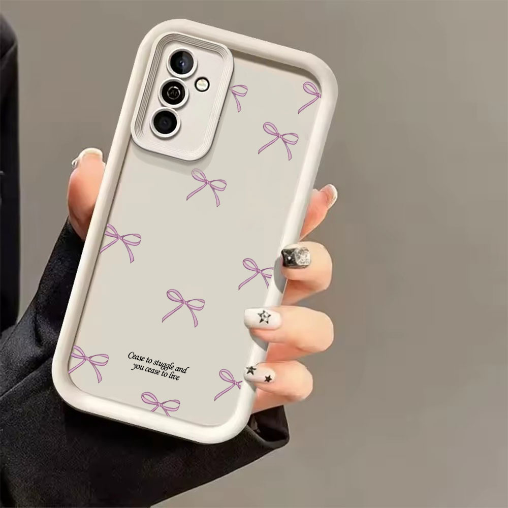 เคสโทรศัพท์ TPU นิ่มลายโบว์สีช - Phone Cases Samsung S25 Fe บทวิจารณ์และราคา