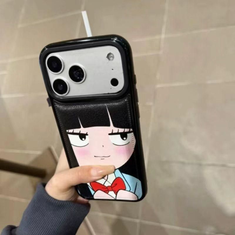 เคสโทรศัพท์หนังลายสาวน่ารักผมด - Phone Cases Japan บทวิจารณ์และราคา