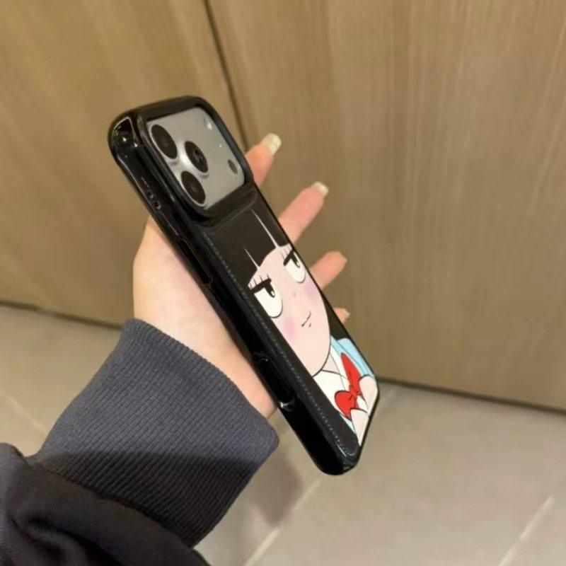 เคสโทรศัพท์หนังลายสาวน่ารักผมด - Phone Cases Japan บทวิจารณ์และราคา