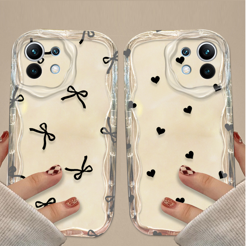 เคสลายโบว์สีดำรูปหัวใจสำหรับ X - Phone Cases Xiaomi บทวิจารณ์และราคา