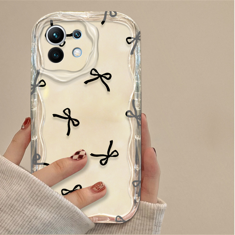 เคสลายโบว์สีดำรูปหัวใจสำหรับ X - Phone Cases Xiaomi บทวิจารณ์และราคา
