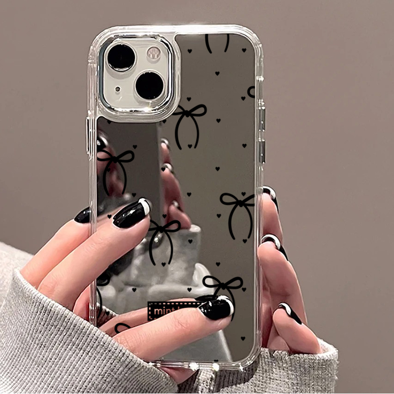 เคสโทรศัพท์ลายโบว์สีชมพูดำน่าร - Phone Cases Unique บทวิจารณ์และราคา