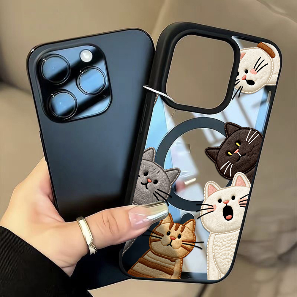 เคสโทรศัพท์ลายปักแมวน่ารัก สำห - Phone Cases Protective บทวิจารณ์และราคา